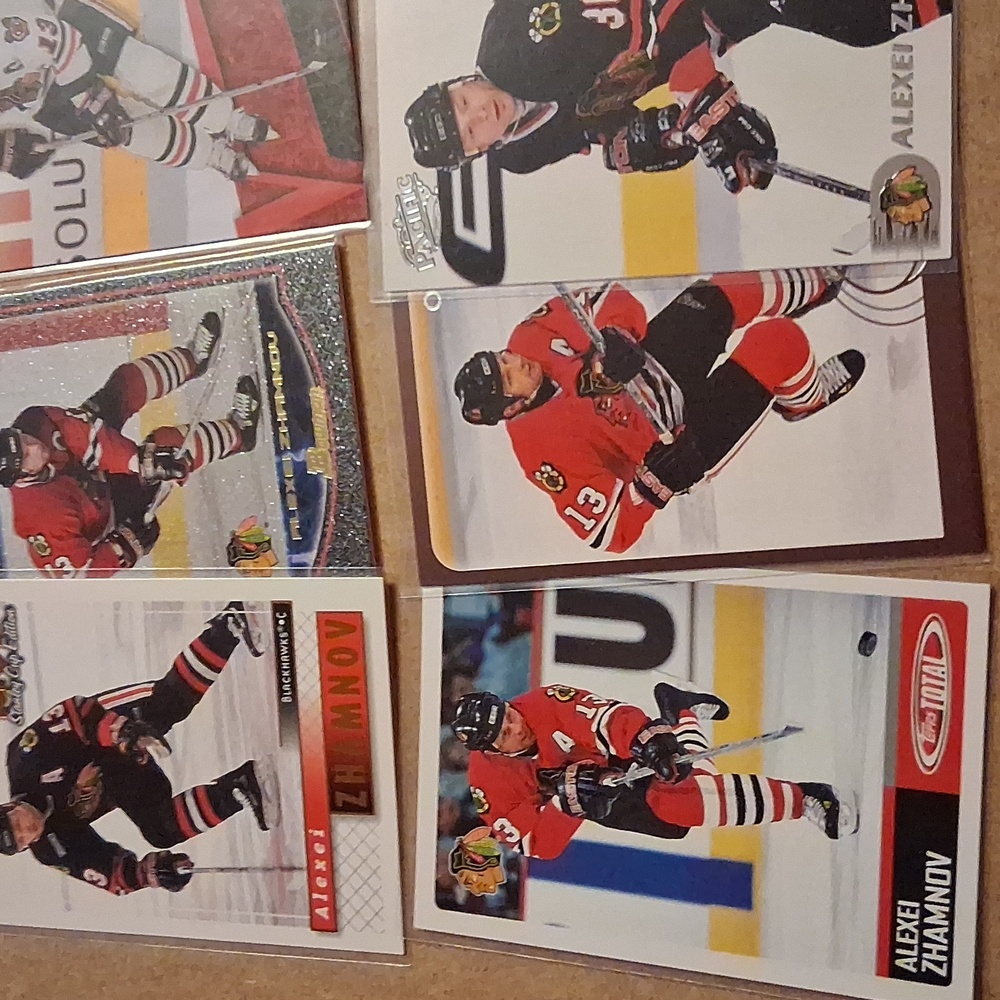 Alexei Zhamnov Winnipeg Jets/Chicago Blackhawks NHL Hockey Cards Set